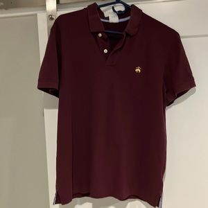 Brooks Brother Maroon Polo Size L